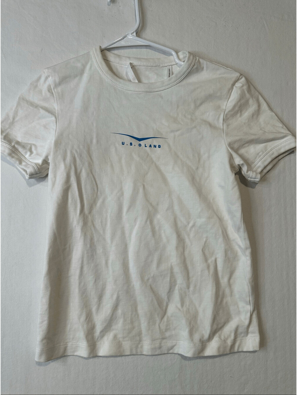 Helmut Lang U.S. Lang Lifeguard Limited Edition Tee White XS 100% Cotton